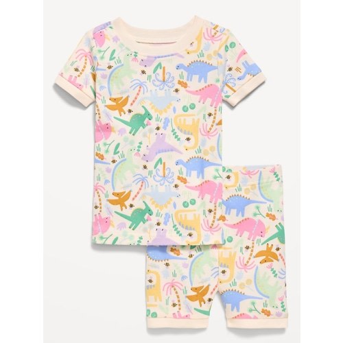 Printed Snug-Fit Pajama Set for Toddler & Baby