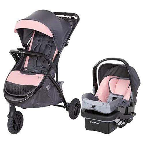 Baby Trend Tango™ 3 All-Terrain Stroller Travel System with EZ-Lift™ Plus Infant Car Seat, Ultra Pink