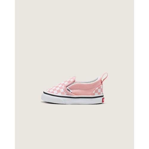Vans | Toddler Slip-On V Checkerboard Powder Pink/True White Shoes