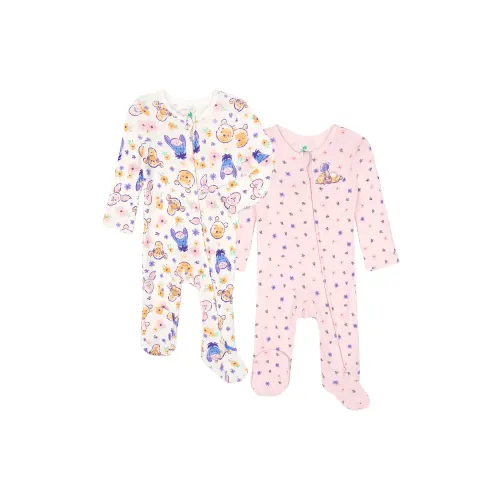 Winnie the Pooh Baby Girls' 2-Pack Footed Sleep N' Play Coveralls - 3-6 mo