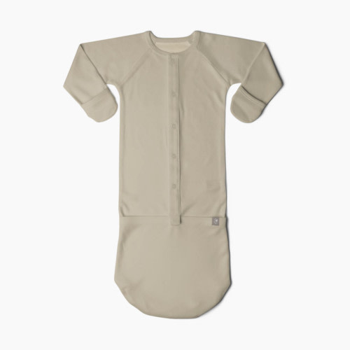 Goumi Kids Organic Cotton Gown - Soybean, 0-3 Months