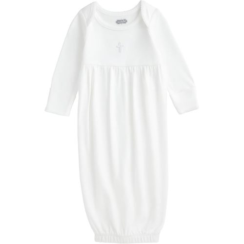 Mud Pie Unisex Baby Crochet Cross Christening Gown