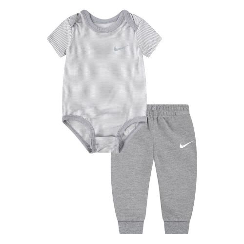 Baby Boys Nike Striped Bodysuit & Joggers 2-Piece Set