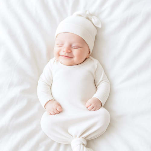 Knotted Gown Set - Hat