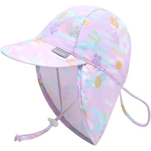 Duoyeree UPF 50+ Baby Sun Hat with Ear and Neck Protection - Toddler Beach Hat for Boys & Girls - Ideal for Summer Fun