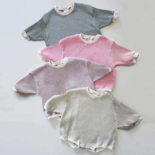 Oversize Solid Waffle Bodysuit | RYAN AND REMI