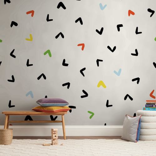 Elementary Carets Children's Wall Mural by Katrina Lindhorst