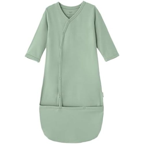 Viscose from Bamboo Baby Gown Newborn Preemie Sleeper Gowns Long Sleeve Nightgowns Unisex Infant Sleepwear