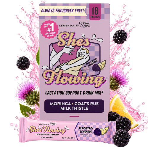 She’s Flowing Lactation Drink Mix | Support Milk Supply On-the-Go – Legendairy Milk