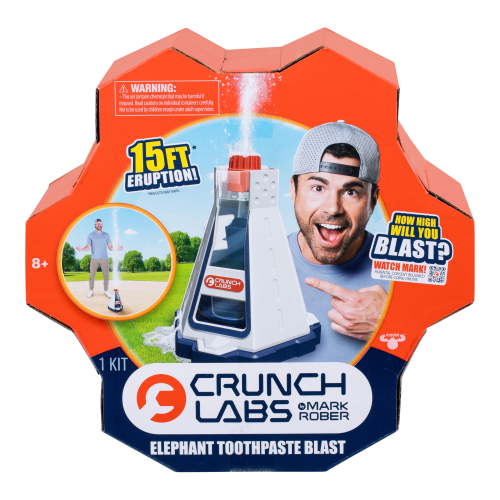 Crunch Labs Elephant Toothpaste Blast Inspired by Mark Rober's iconic Viral Videos, Create an Eruption Over 15 ft High Into the Air Ages 8+