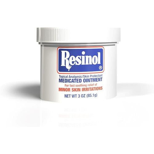 Resinol Medicated Ointment For Itch Relief And Protection Of Skin Rashes and Irritations, 3 Ounce Jar (Pack of 1)