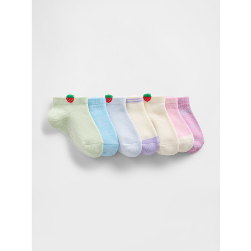 Baby & Toddler Strawberry No Show Socks (7-Pack)