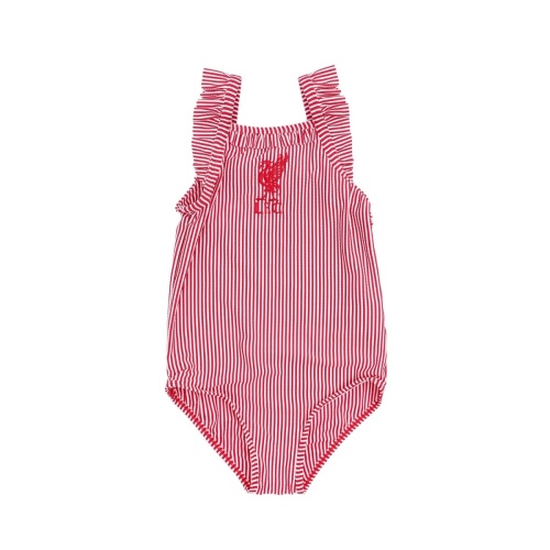 LFC Baby Seersucker Swimming Costume Red & White