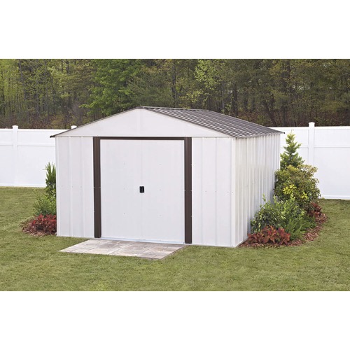 Arrow 10-ft x 12-ft High Point Galvanized steel Storage Shed