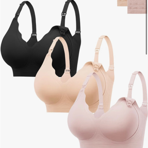 HBselect Nursing Bras for Breastfeeding Comfy Seamless Jelly Maternity Bras