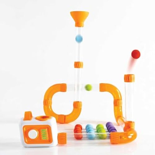 Fat Brain Toys Air Toobz Evo, Original Air-Powered STEM Building Toys for Kids & Teens, Kids Building Toys, STEM Toys for 3+ Year Old