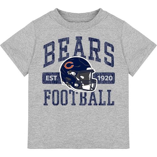 Gerber NFL Baby & Toddler Short Sleeve Tee Shirt, Chicago Bears, 18 Months Team Color