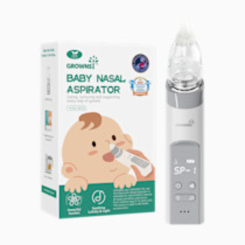 GROWNSY Electric Nasal Aspirator with 3 Silicone Tips