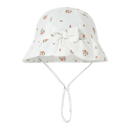Ticikt Adjustable Wide Brim Sun Hat for Babies and Toddlers Outdoor Summer Beach Fisherman Style Soft UPF 50+,Color:Multicolour
