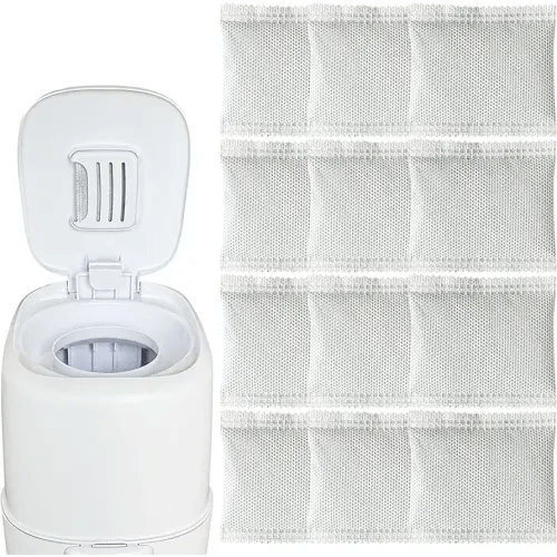 12 Pack Odor Removing Refills for Playtex Diaper Genie Complete and Expressions Pail, Diaper Pail Odor Absorber Carbon Filter Refills for Diaper Genie Systems