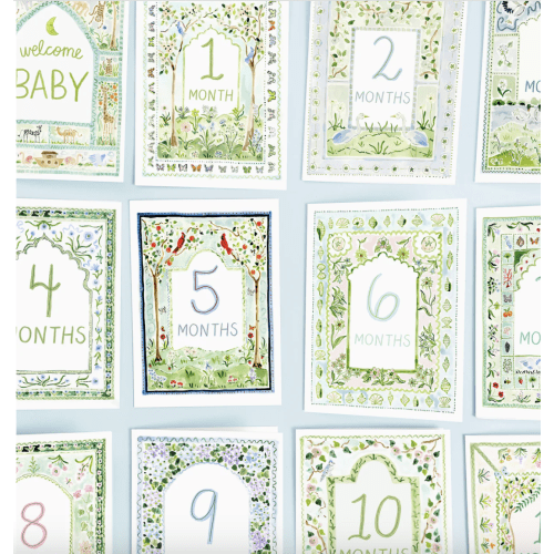 Baby Milestone Cards: Whimsical Set