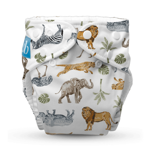 Reusable Cloth Diaper: One Size with Fleece (Pack of 1) - Wildlife – Charlie Banana