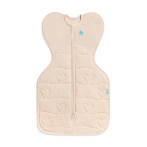 Love to Dream Swaddle Up Sleep Sack - Extra Warm Cotton 3.5 TOG Blush Hearts - Medium