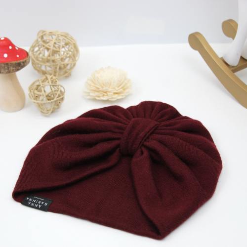 Merino Wool Baby Turban: Soft Winter Toddler,  Newborn Hat