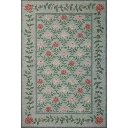 Rifle Paper Co. x Loloi Wildwood Green Area Rug