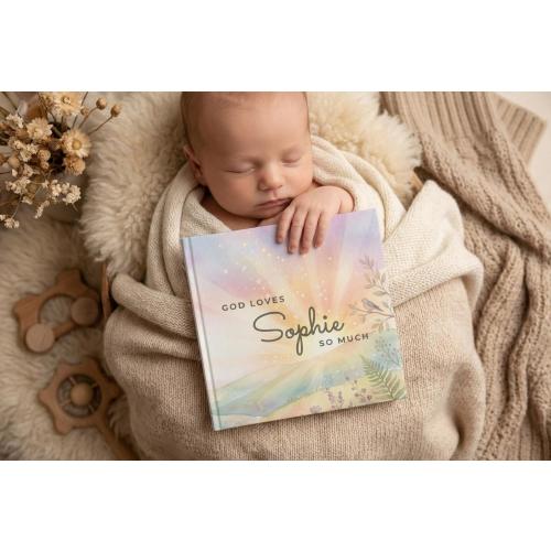 Personalized Bible Storybook with Name Christian Baptism Gift for Kids Boy Girl Custom Christianity Bedtime Children's Book