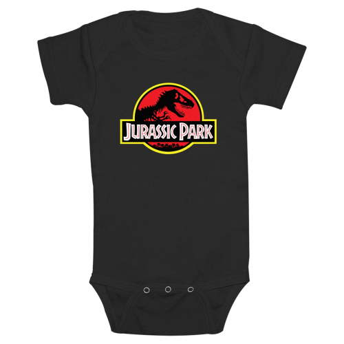 Infant's Jurassic Park Classic Bold T Rex Logo Bodysuit