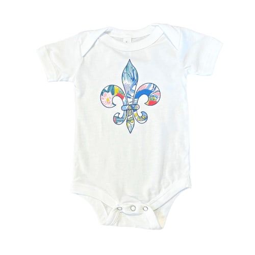 Louisiana Fleur De Lis Onesie: Unique Baby Shower Gift – Little Hometown