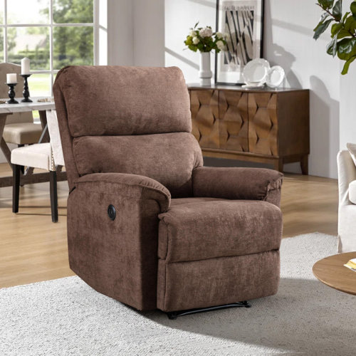 Latitude Run® Bardia 31" Wide Minimalist Style Compact Breathable Fabric High-End Power Recliner Chair with USB Port & Reviews | Wayfair