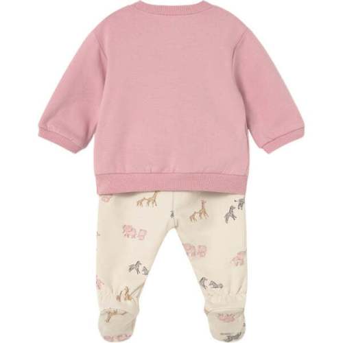 Newborn Girl Pants and Sweatshirt Set, Pink - Mayoral | Maisonette