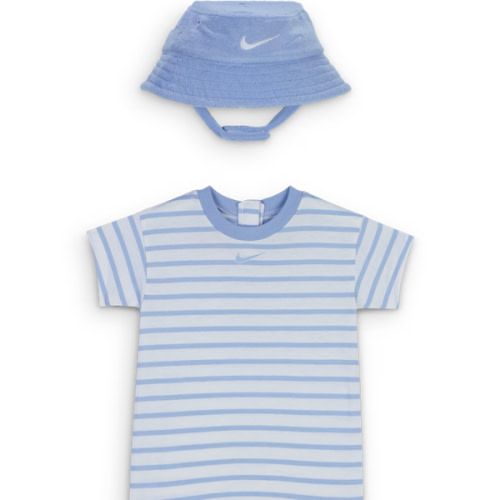 Nike Baby Short Sleeve Romper with Bucket Hat. Nike.com