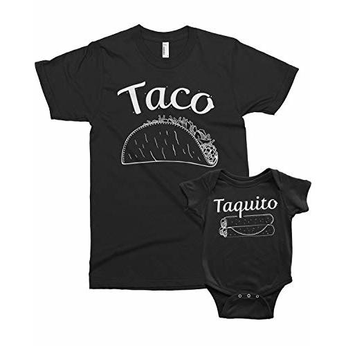 Threadrock Taco & Taquito Infant Bodysuit & Men's T-Shirt Matching Set