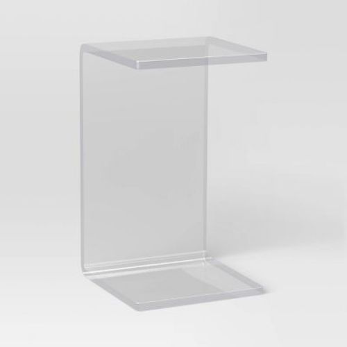 Acrylic C Shaped Side Table Clear - Room Essentials™
