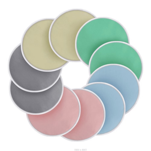 Organic Bamboo Reusable Nursing Pads,Washable Breastfeeding Pads - Nipple Pads/Breast Pads.4.8inch Breastfeeding Pads for Breastfeeding - Multicolor Pack of 14
