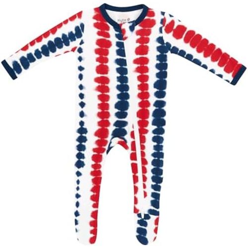 KYTE BABY Infant and Toddler Dual Zipper Footie, Ultra-Soft Rayon Made From Bamboo Sleeper, Boys and Girls Pajamas