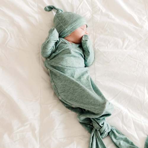 Newborn Knotted Gown - Emerson