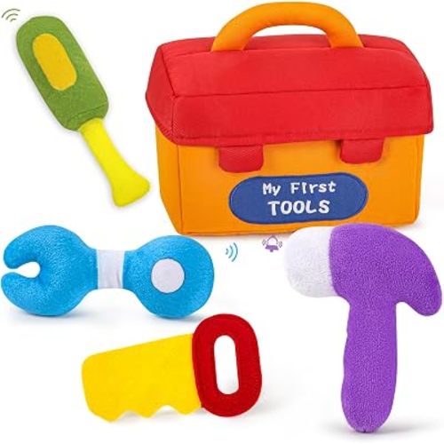 My First Sports Bag Baby Toys Plush Sensory Ball Set for Babies 0-12 Months