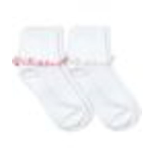Jefferies Socks Girls Seamless Ripple Edge Turn Cuff Socks 2 Pair