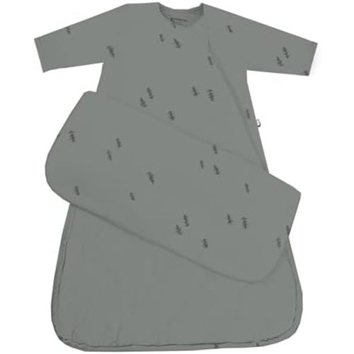 GUNAMUNA Long-Sleeve Sleep Sack for Babies, Wearable Sleep Bags, Soft Rayon, 1.0 TOG, Essentials for Newborns