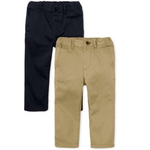 The Children's Place Baby Boys Uniform Straight Chino Pants 2-Pack Multi 9-12 M