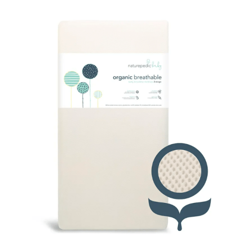 Naturepedic Breathable Organic 2-Stage Baby Crib Mattress