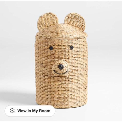 Bear Woven Kids Hamper with Handles