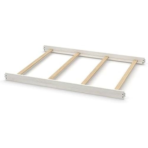 CC KITS - Full-Size Conversion Kit Bed Rails for Evolur Cribs - Solid Wood Crib Convertible Kit - Transitional Style Rails & Easy-to-Install Child Essentials for Safety (Glazed Brushed White)