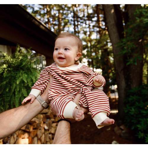 Marlowe Jumpsuit in Henna Stripe