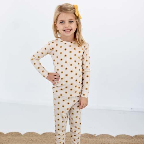 Sunflowers Small Ribbed Two-Piece Set