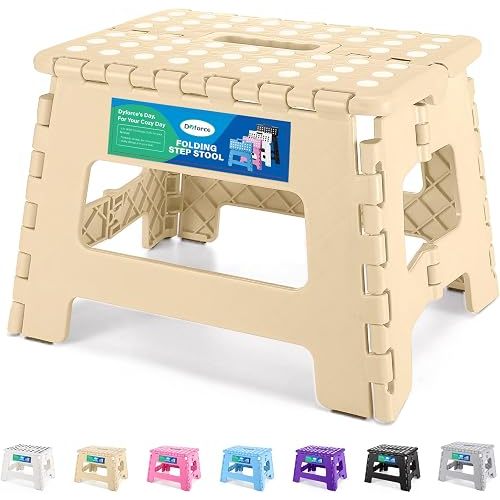 Dyforce Kids Step Stool 9 Inch, 300lbs Folding Step Stool for Toddler